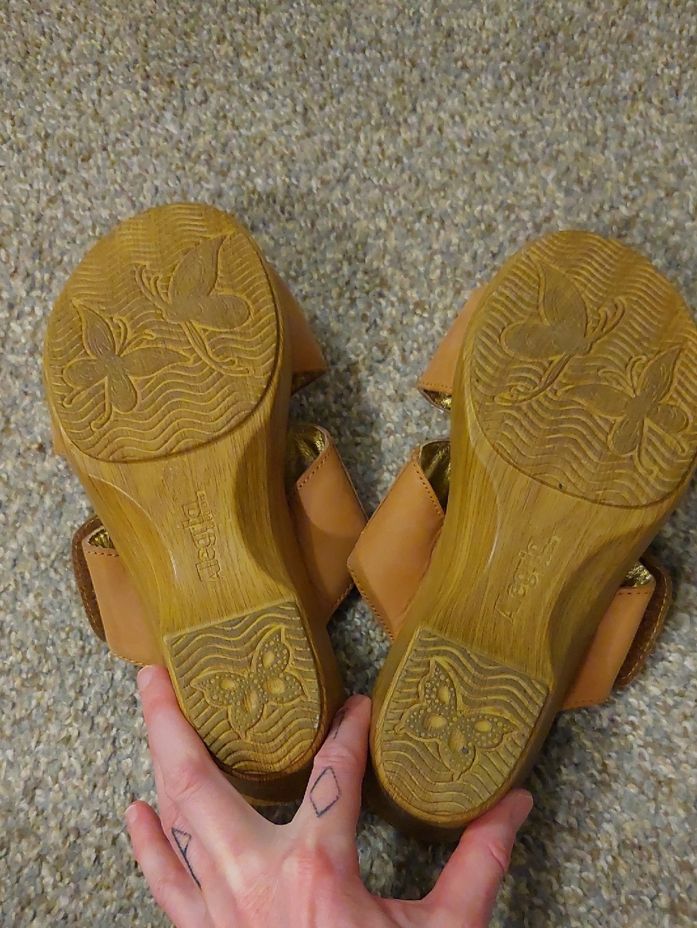 Alegria Embroidered Wedge Sandals - Picture 6 of 7